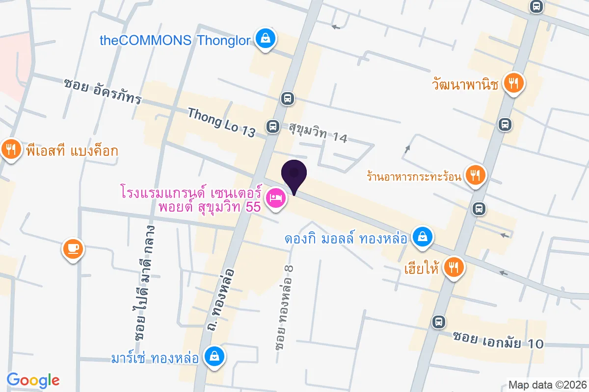แผนที่ตำแหน่งBeast & Butter : Burgers & Beers (Thong Lo)