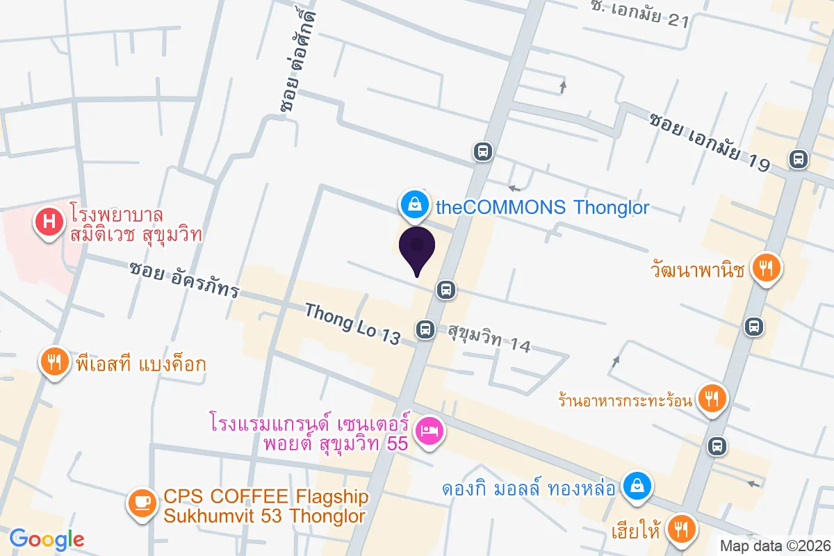 แผนที่ตำแหน่งBARTELS Thonglor - Sourdough Sandwiches, Coffee & Juicery