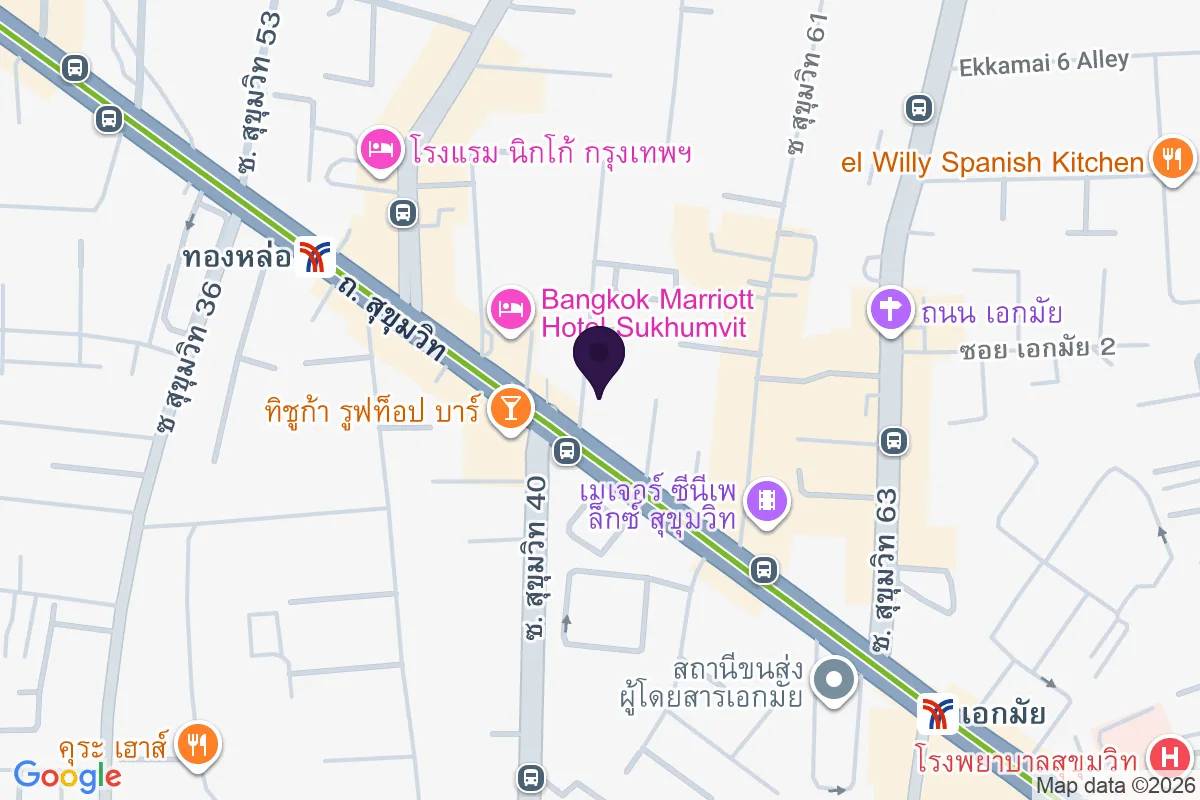 แผนที่ตำแหน่งAVA Brasserie (4th floor, InterContinental Bangkok Sukhumvit)