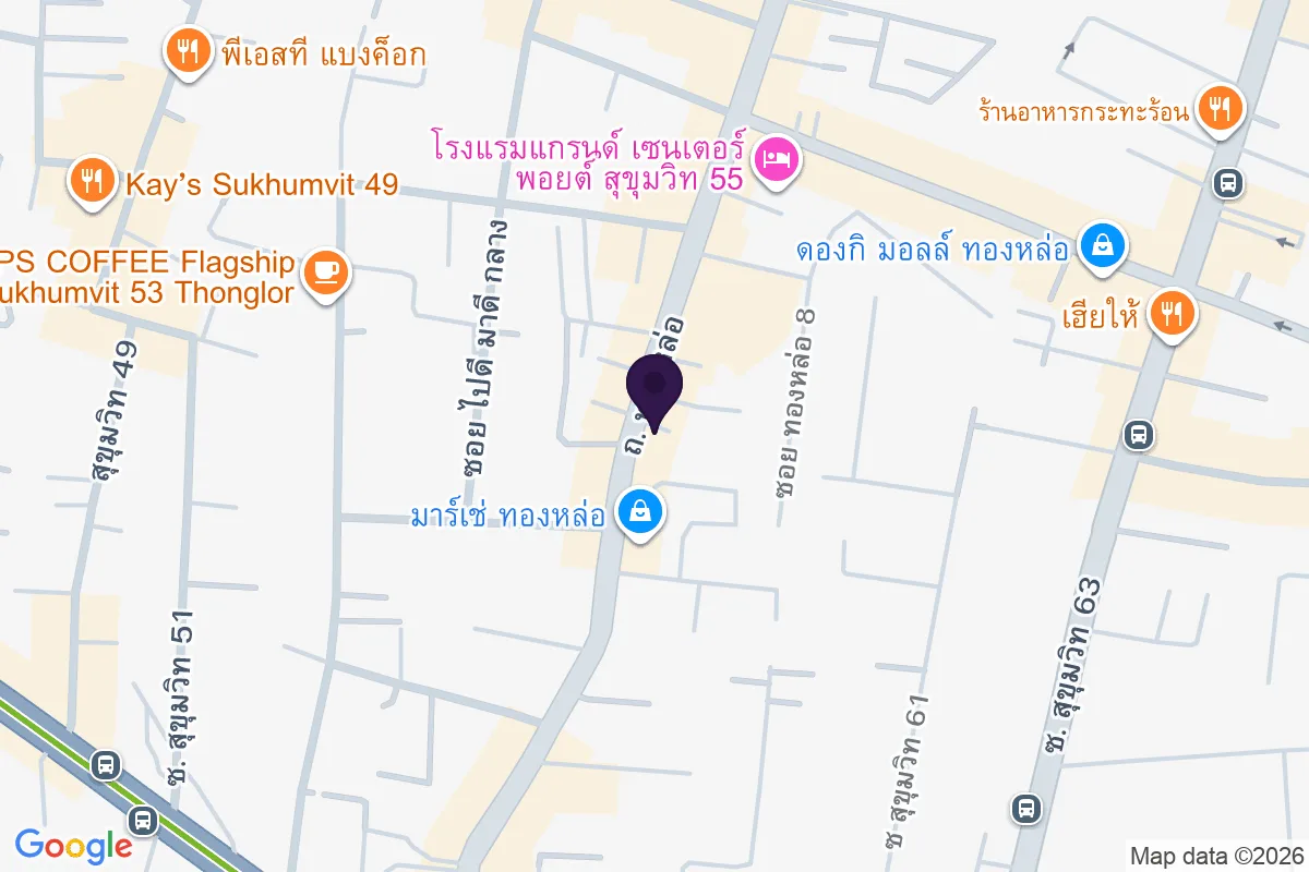 แผนที่ตำแหน่งBreakfast Story Thonglor