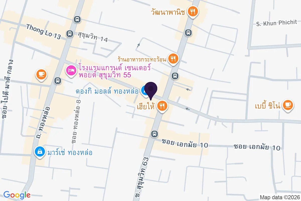 แผนที่ตำแหน่งTAKO ONI Donki Mall Thonglor