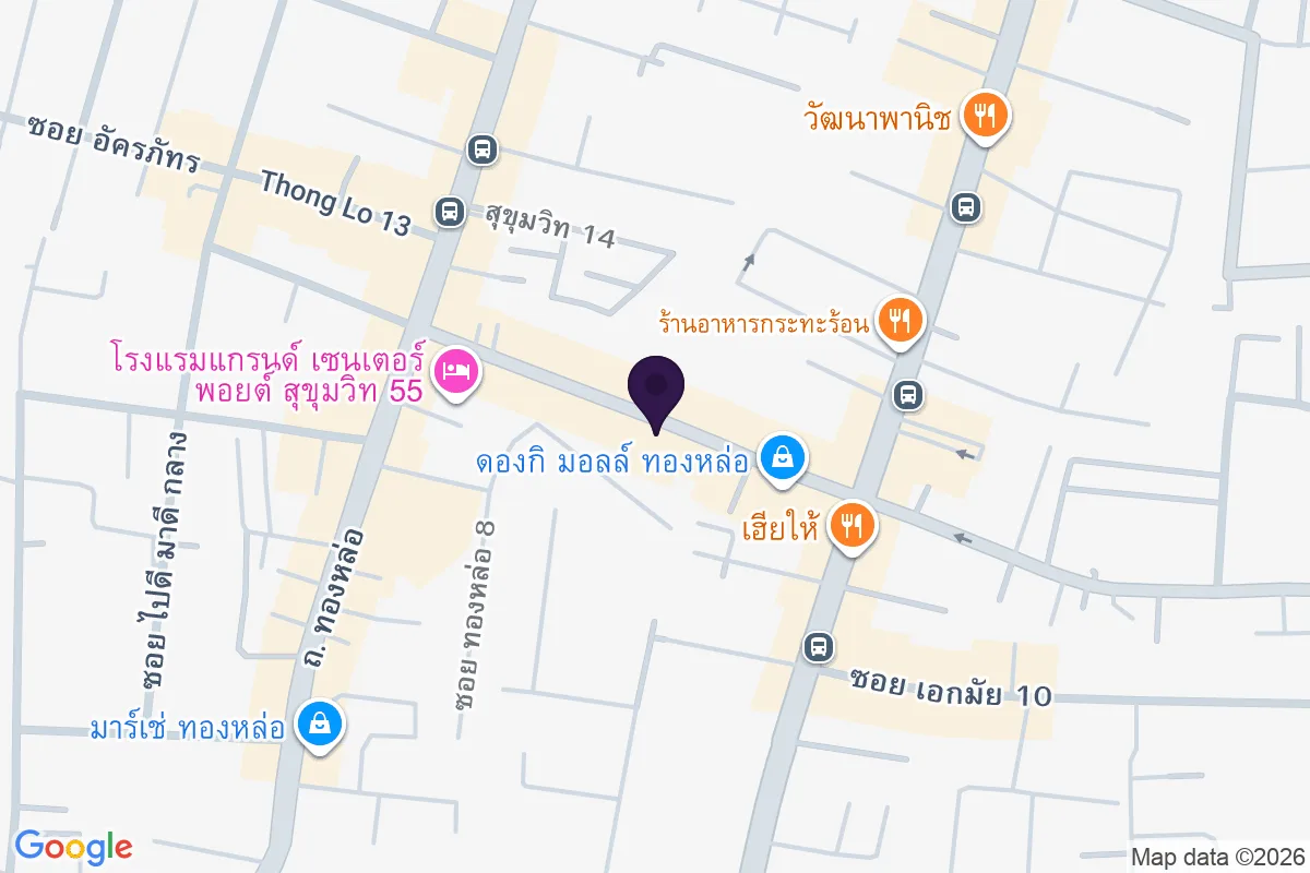 แผนที่ตำแหน่งThe Office Thonglor